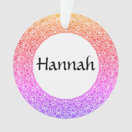 Regenboog Mandala  Acryl Ornament