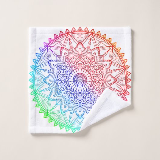 Regenboog Mandala Bad Handdoek (Wasdoekje)