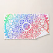 Regenboog Mandala Bad Handdoek (Handdoek)