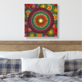 Regenboog Mandala Canvas Afdruk (Insitu (Slaapkamer))