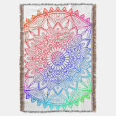 Regenboog Mandala Deken (Voorkant Verticaal)