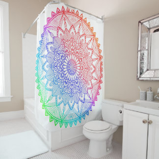Regenboog Mandala Douchegordijn