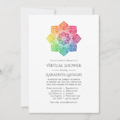 Regenboog Mandala Indiase Virtuele Douche Kaart (Voorkant)