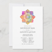 Regenboog Mandala Indische Shower per Post Kaart (Voorkant)