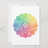 Regenboog Mandala Indische Shower per Post Kaart (Achterkant)
