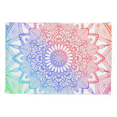 Regenboog Mandala Kussensloop (Achterkant)