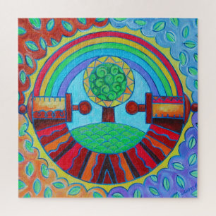 Regenboog Mandala Legpuzzel