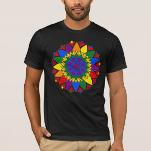 Regenboog Mandala LGBT Pride Vlag Kleuren III T-shirt