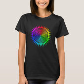 Regenboog Mandala Lotus Bloem Heilige Geometrie Yo T-shirt (Voorkant)
