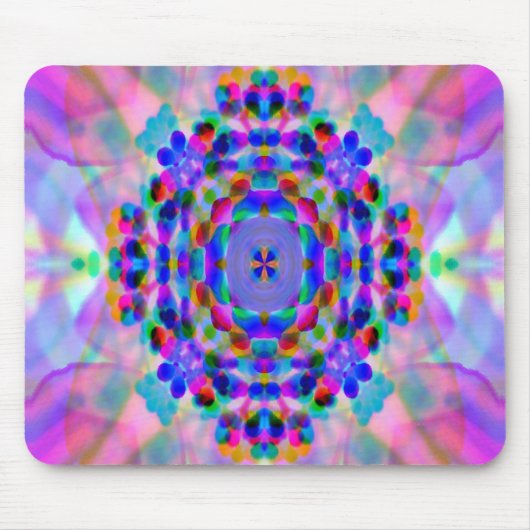 Regenboog Mandala.... Muismat (Voorkant)