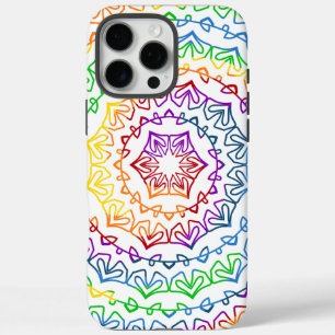 Regenboog Mandala Patroon Ontwerp iPhone 16 Pro Max Hoesje