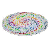 Regenboog Mandala Patroon Ontwerp Snijplank (Hoek)