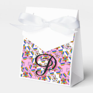Regenboog Mandala Pride Monogram - Levendig Geomet Bedankdoosjes