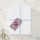Regenboog Mandala Pride Monogram - Levendig Geomet Cadeaulabel (Met Touw)