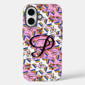 Regenboog Mandala Pride Monogram - Levendig Geomet Case-Mate iPhone Case (Achterkant)