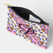 Regenboog Mandala Pride Monogram - Levendig Geomet Etui (Open)