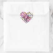 Regenboog Mandala Pride Monogram - Levendig Geomet Hart Sticker (Tas)
