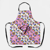 Regenboog Mandala Pride Monogram - Levendig Geomet Schort (Voorkant)
