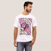 Regenboog Mandala Pride Monogram - Levendig Geomet T-shirt (Voorkant volledig)