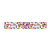 Regenboog Mandala Pride Monogram - Levendig Geomet Uitnodigingen Wikkel (Vlak)