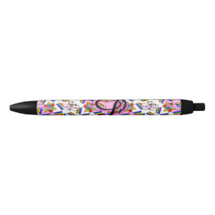 Regenboog Mandala Pride Monogram - Levendig Geomet Zwarte Inkt Pen