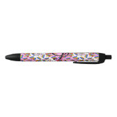 Regenboog Mandala Pride Monogram - Levendig Geomet Zwarte Inkt Pen (Bodem)