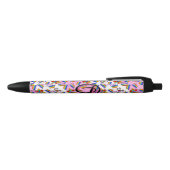 Regenboog Mandala Pride Monogram - Levendig Geomet Zwarte Inkt Pen (Bovenkant)