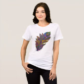 Regenboog Mandala Veer Boho T-shirt (Voorkant volledig)