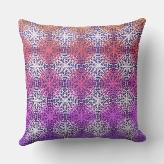 Regenboog Mandella Polka stippen Kussen (Achterkant)