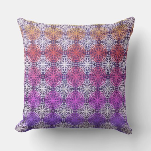 Regenboog Mandella Polka stippen Kussen (Voorkant)