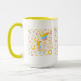 Regenboog Manen Paarden Koffiemok — Cooper & Cody Mok
