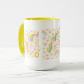 Regenboog Manen Paarden Koffiemok — Cooper & Cody Mok (Voorkant links)