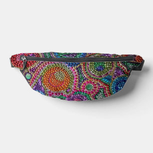 Regenboog Mardi Gras Bead Art Fanny Pack Heuptasje