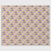 Regenboog Marker Illustratie: kinderlijk naadloos Cadeaupapier (Vlak)