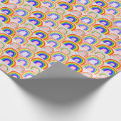 Regenboog Marker Illustratie: kinderlijk naadloos Cadeaupapier (Hoek)