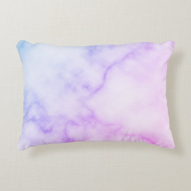 Regenboog Marmer Patroon Accent Kussen (Voorkant)