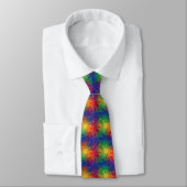 Regenboog Marmer Textuur Patroon Stropdas (Gebonden)