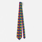 Regenboog Marmer Textuur Patroon Stropdas (Voorkant)