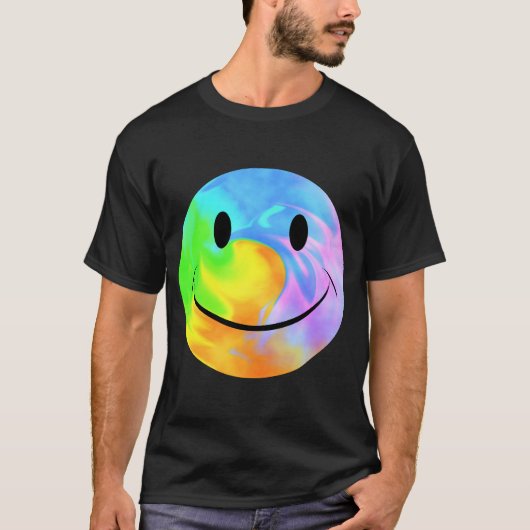 Regenboog Marmeren Gezicht T-shirt (Voorkant)