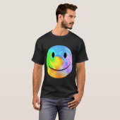 Regenboog Marmeren Gezicht T-shirt (Voorkant volledig)
