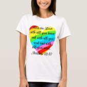 REGENBOOG MATTHEÜS 22:37 T - SHIRTS EN KLEDING (Voorkant)