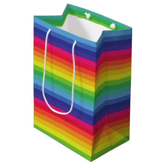 Regenboog Medium Cadeauzakje (Voorkant Gekanteld)