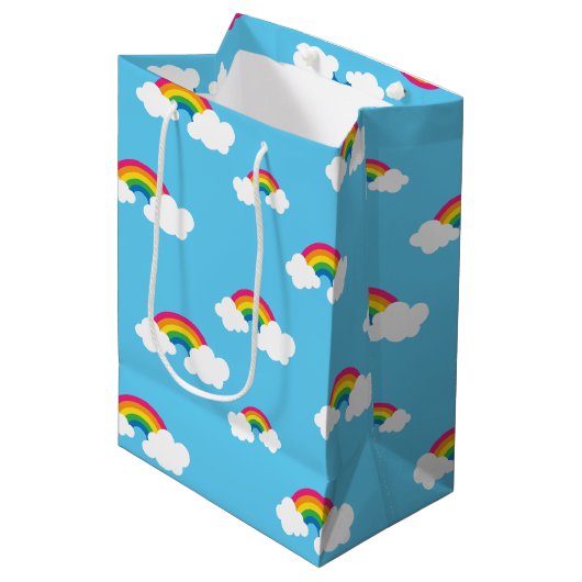 Regenboog Medium Cadeauzakje (Voorkant Gekanteld)
