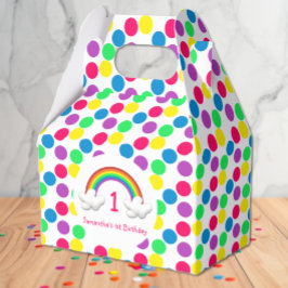 Regenboog Meisje Verjaardag Elke Leeftijd Bedankdoosjes