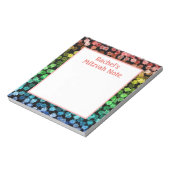 Regenboog Meisjes Mitzvah Notities Notitieblok (Linkerzijde)