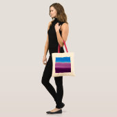 Regenboog mengtas tote bag (Voorkant (model))