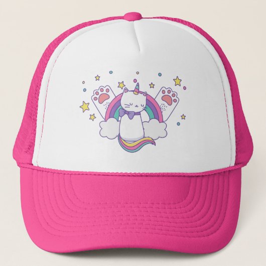Regenboog Meowgische Katteneenheid Pet (Voorkant)