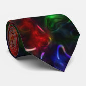 regenboog met bolvormige structuur stropdas (Opgerold)
