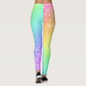Regenboog met cirkels Leggings (Achterkant)