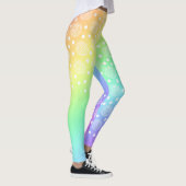 Regenboog met cirkels Leggings (Rechts)